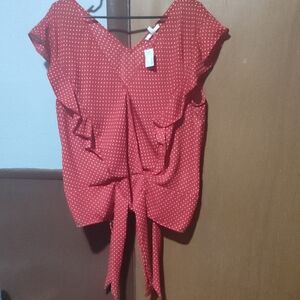 Maurices Red  Blouse